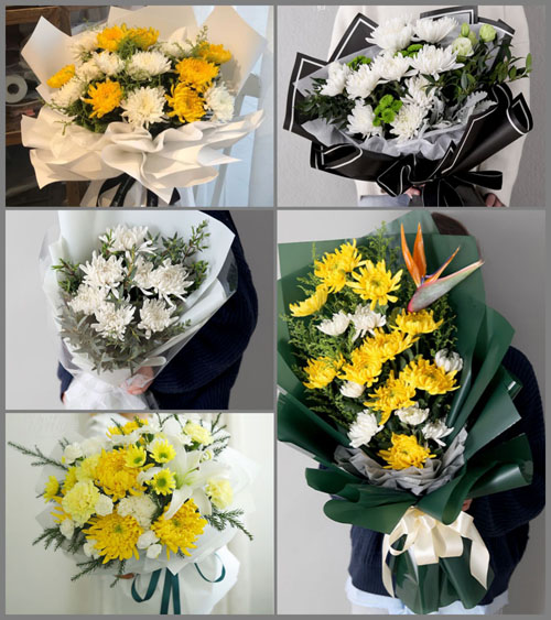 浙江省温州苍南县龙港镇瑞岩村白事花束代送
